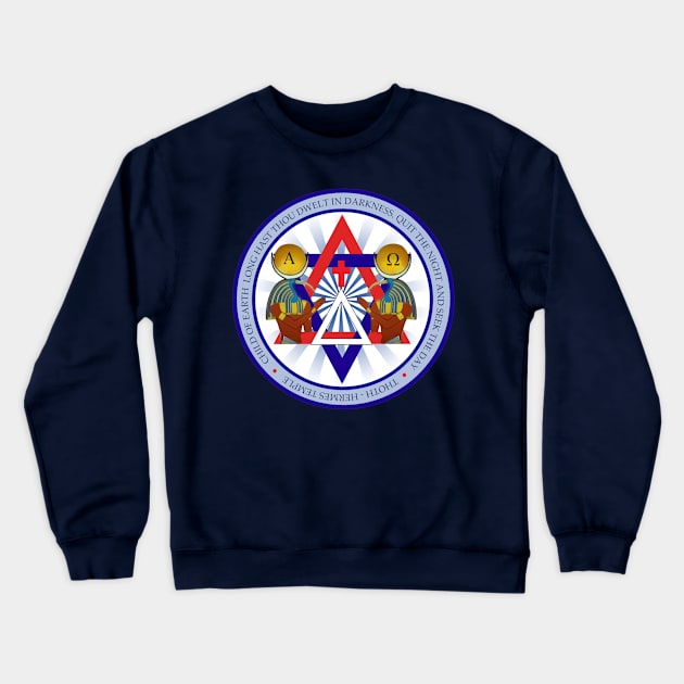 Thoth-Hermes Temple Crewneck Sweatshirt by albion